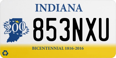 IN license plate 853NXU
