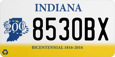 IN license plate 853OBX
