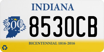 IN license plate 853OCB