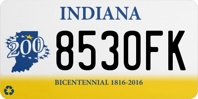 IN license plate 853OFK