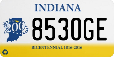 IN license plate 853OGE