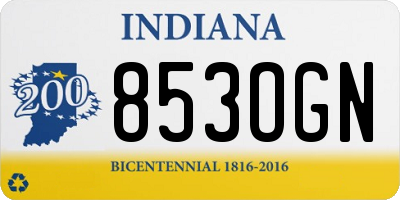 IN license plate 853OGN