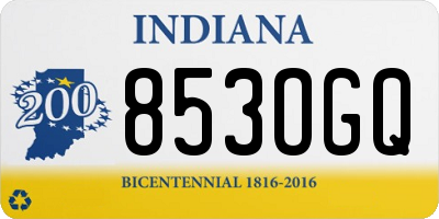 IN license plate 853OGQ