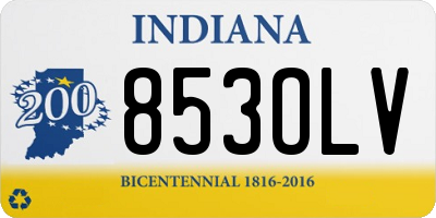 IN license plate 853OLV
