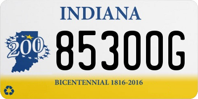 IN license plate 853OOG