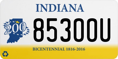 IN license plate 853OOU