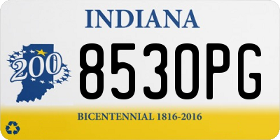 IN license plate 853OPG