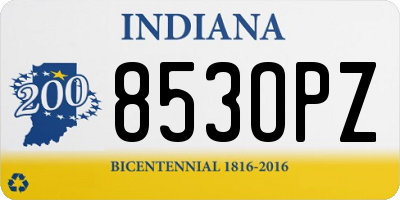 IN license plate 853OPZ