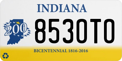 IN license plate 853OTO