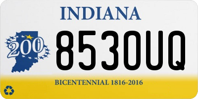IN license plate 853OUQ