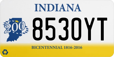 IN license plate 853OYT