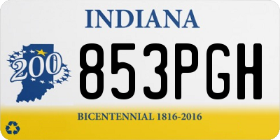 IN license plate 853PGH