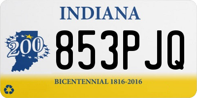 IN license plate 853PJQ
