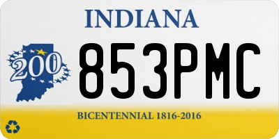 IN license plate 853PMC