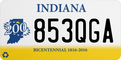 IN license plate 853QGA