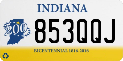IN license plate 853QQJ