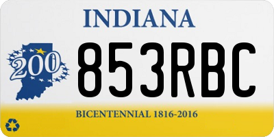 IN license plate 853RBC