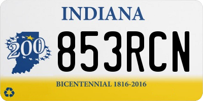 IN license plate 853RCN