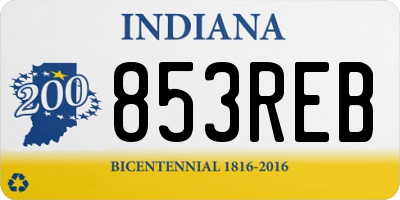 IN license plate 853REB