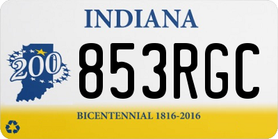 IN license plate 853RGC