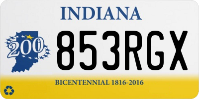 IN license plate 853RGX