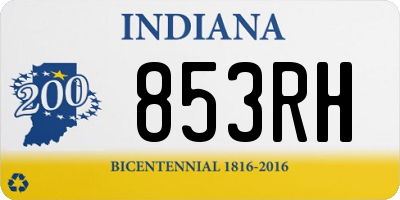 IN license plate 853RH