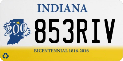 IN license plate 853RIV