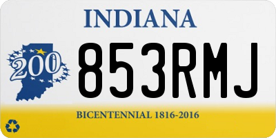 IN license plate 853RMJ