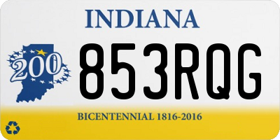 IN license plate 853RQG