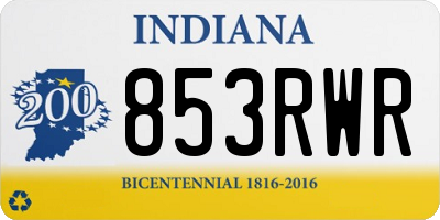 IN license plate 853RWR