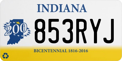 IN license plate 853RYJ