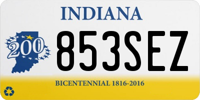 IN license plate 853SEZ