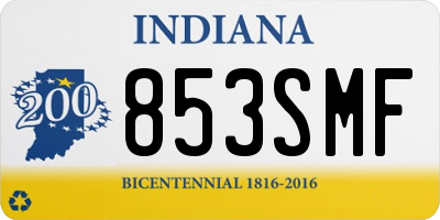 IN license plate 853SMF