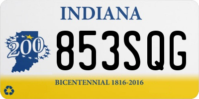 IN license plate 853SQG