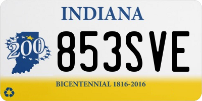 IN license plate 853SVE