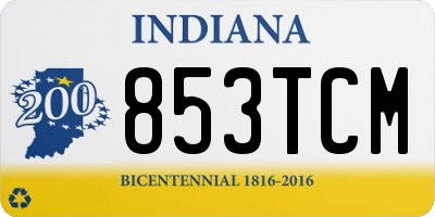 IN license plate 853TCM