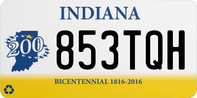 IN license plate 853TQH