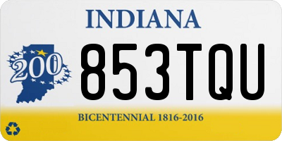 IN license plate 853TQU