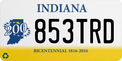 IN license plate 853TRD