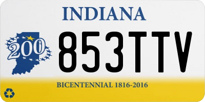 IN license plate 853TTV