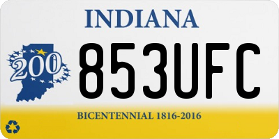 IN license plate 853UFC