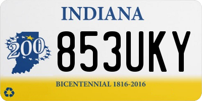 IN license plate 853UKY
