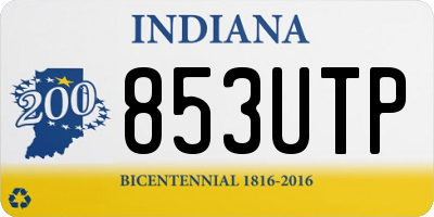 IN license plate 853UTP