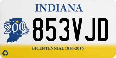 IN license plate 853VJD