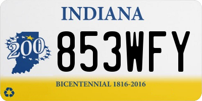 IN license plate 853WFY