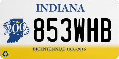 IN license plate 853WHB
