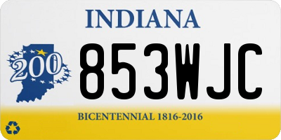 IN license plate 853WJC