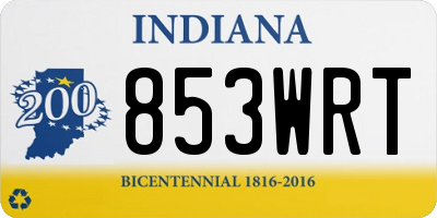 IN license plate 853WRT