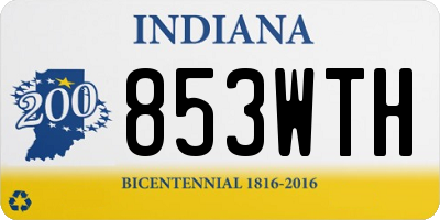 IN license plate 853WTH
