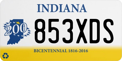 IN license plate 853XDS